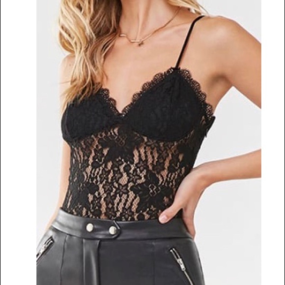 NEW Floral Lace Bodysuit